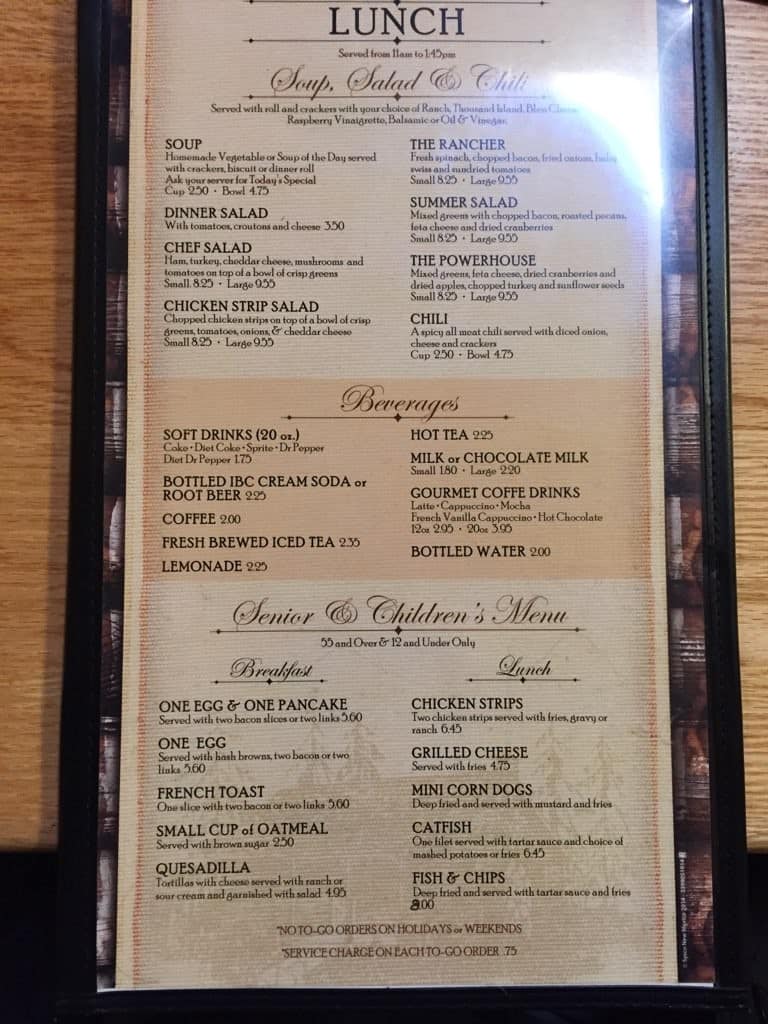 Log Cabin Restaurant Menu Menu For Log Cabin Restaurant Ruidoso