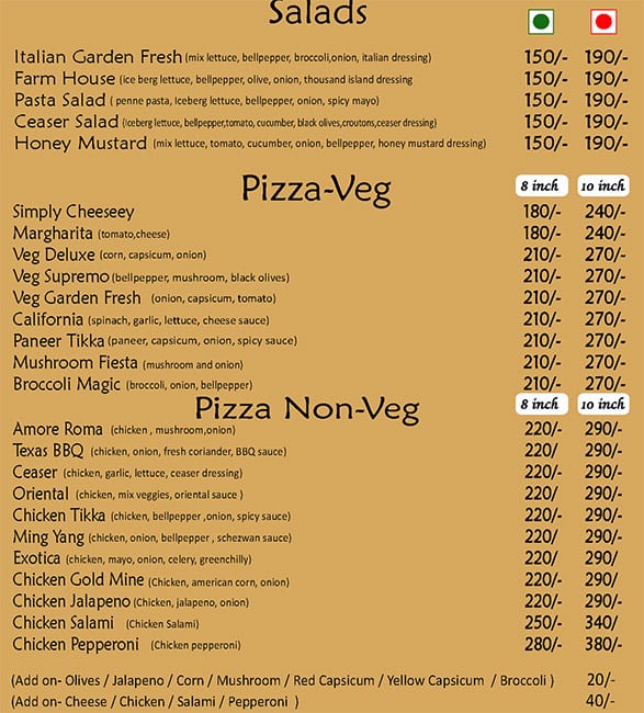 Menu of Coco N Basil Manpada Thane West Thane