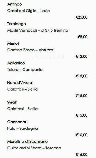 Menu di Margherita 