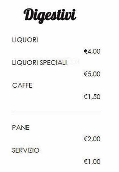 Menu di Margherita 