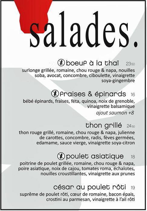 Menu At Houston Avenue Bar Grill Quebec City Boulevard Des Galeries