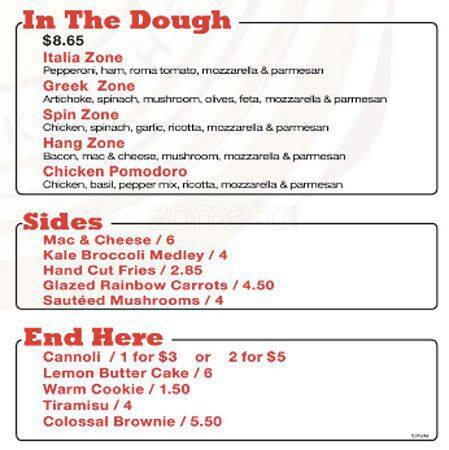 Menu at Dough Bro's Italian Kitchen & Bar, Dallas