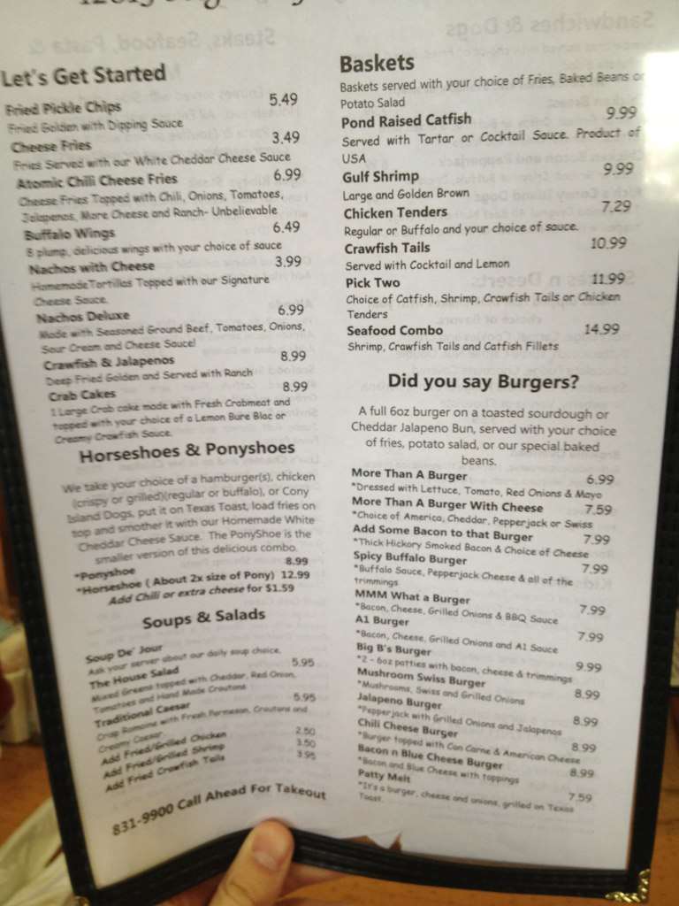 Andy's 49er Menu, Menu for Andy's 49er, Gulfport, Gulfport - Urbanspoon ...