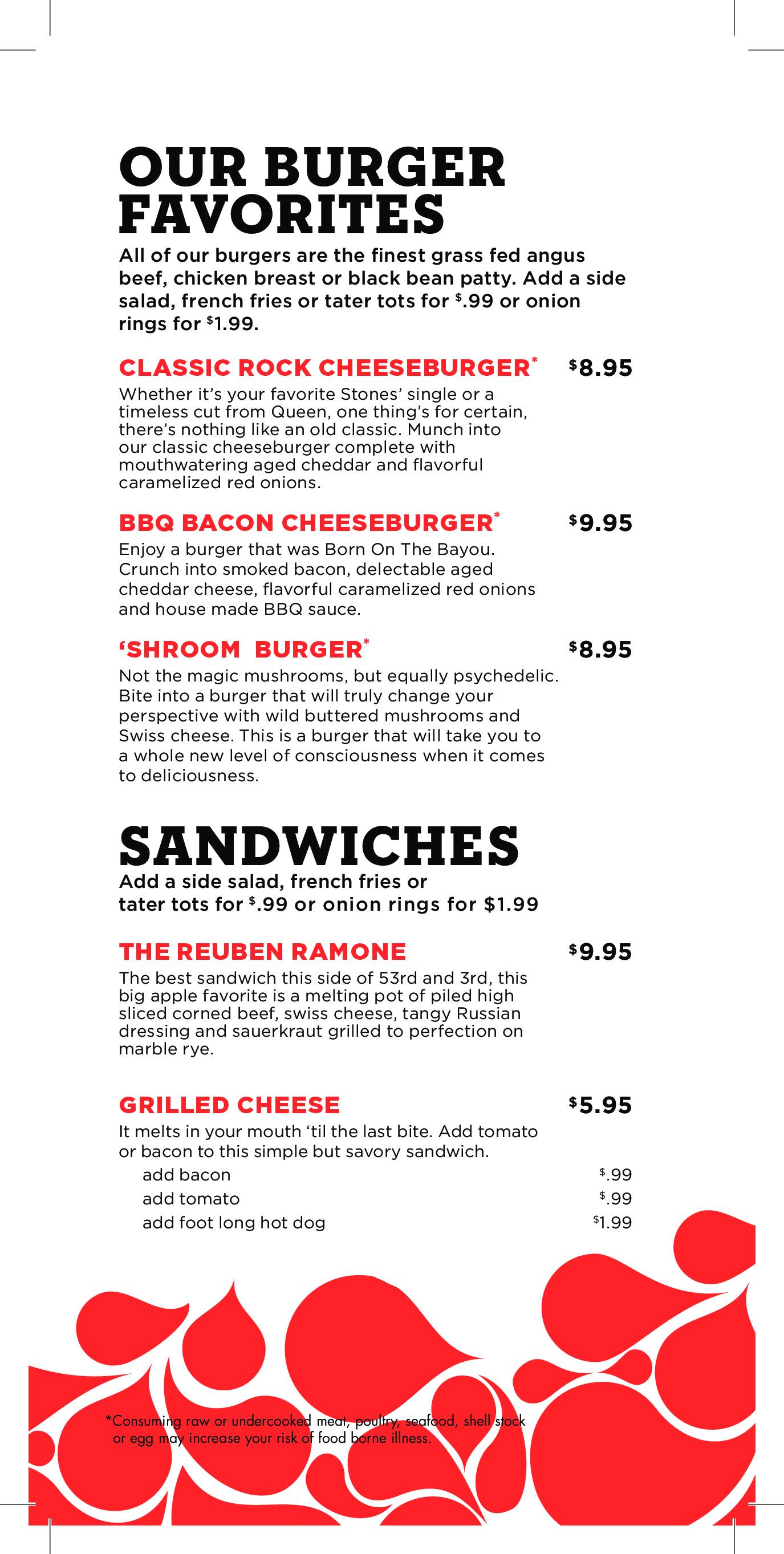 Menu at Fuel American Grill pizzeria, Sioux City