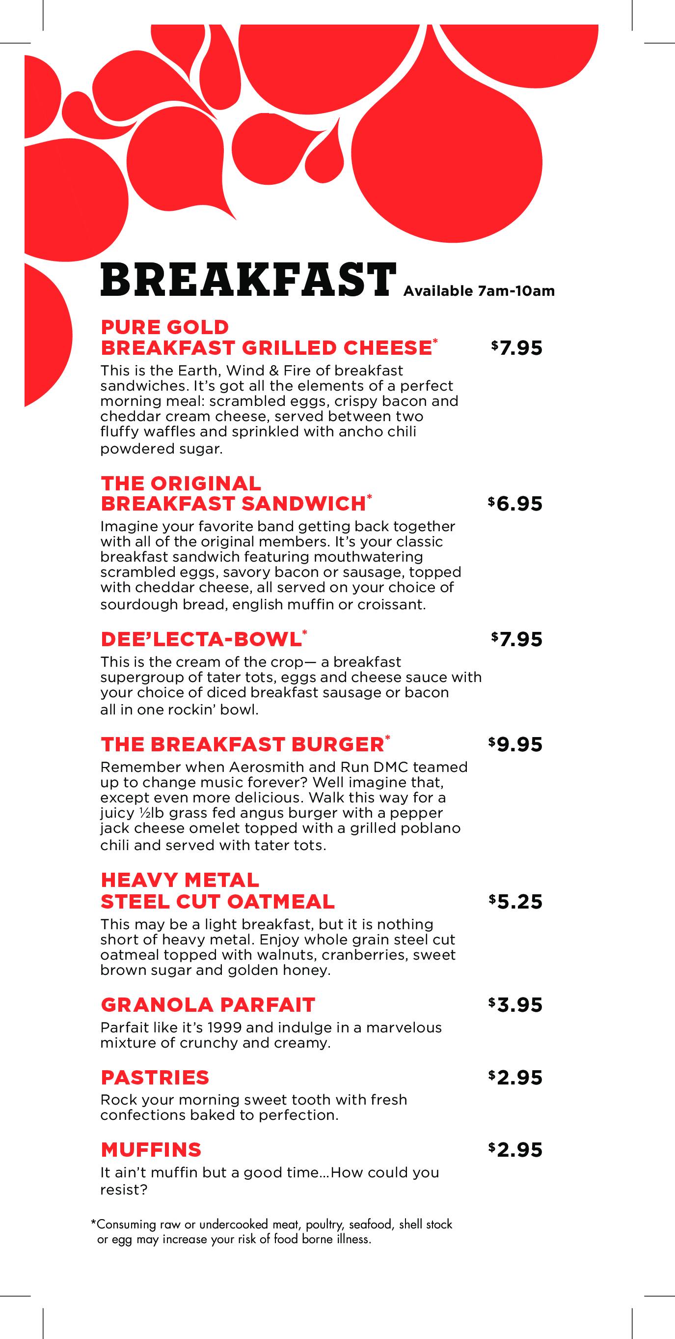 Menu at Fuel American Grill pizzeria, Sioux City