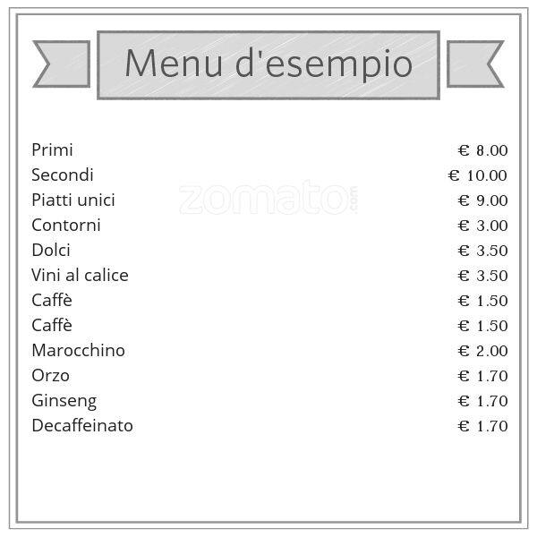 Menu di PanVinOlio 