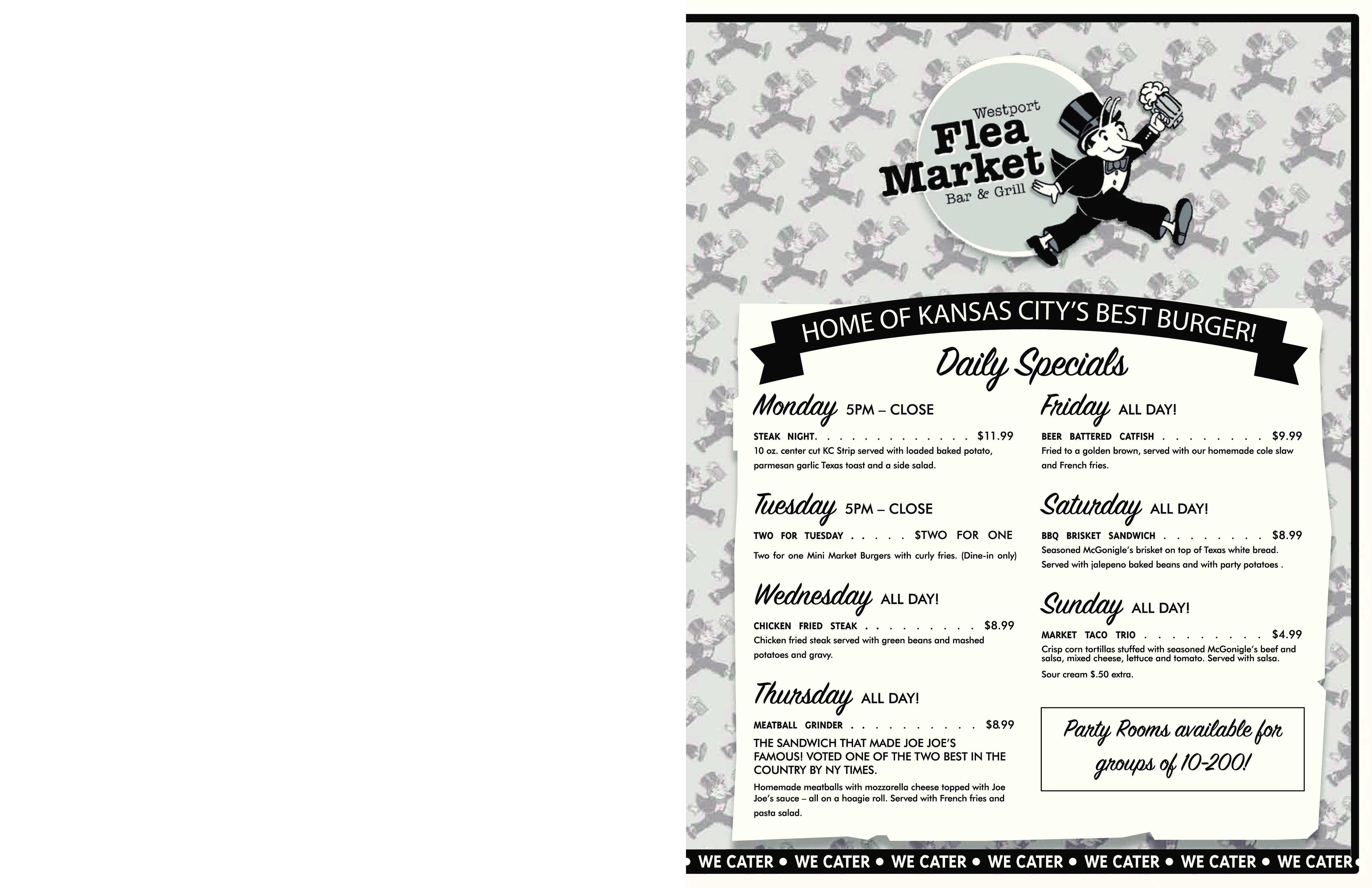 Westport Flea Market Bar and Grill Menu Urbanspoon/Zomato