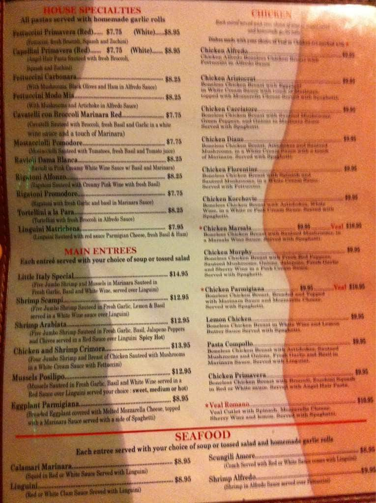 Menu At Little Italy Restaurant Tyler S Broadway Ave   0a5148332e3329ca0f7212dd54ec8855 