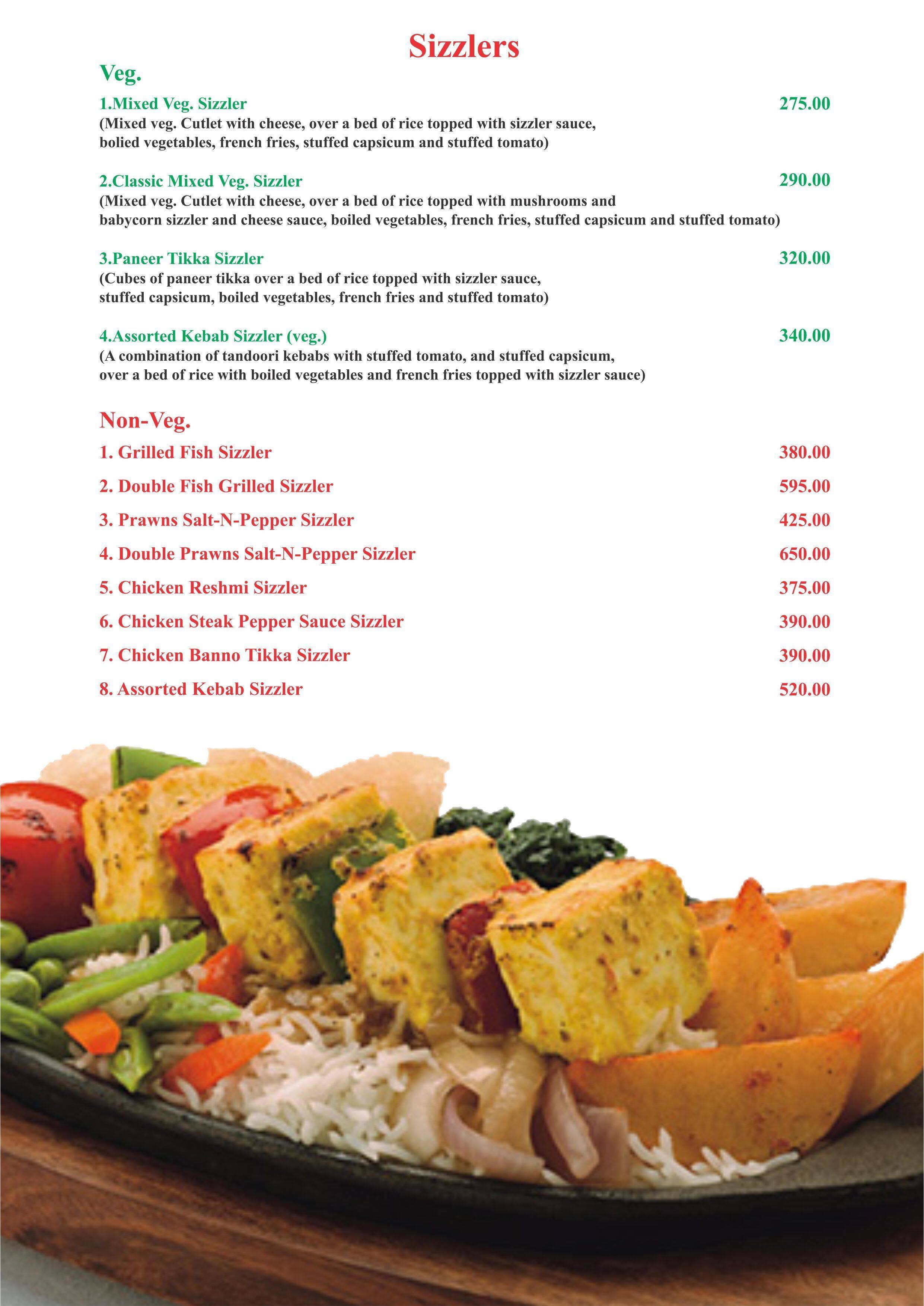 Menu at Sugar N Spice, Surat, RahulRaj Mall 3rd Floor