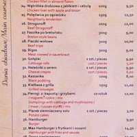 Kuchnia Domowa Sasiedzi Menu Menu Restauracji Kuchnia Domowa Sasiedzi Kazimierz Krakow