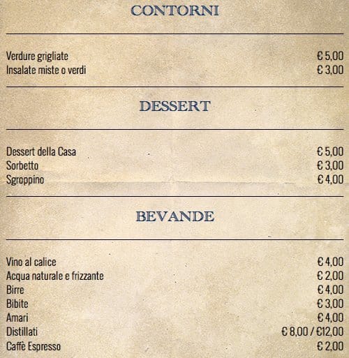 Menu di Il Marinaio 
