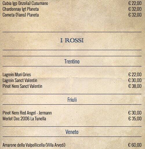 Menu di Il Marinaio 