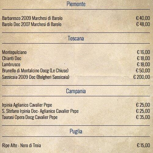 Menu di Il Marinaio 