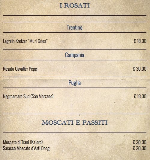Menu di Il Marinaio 