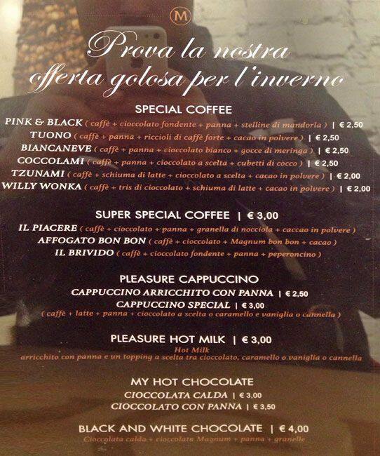 Menu di Magnum Roma 