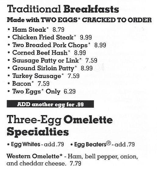 Jimmy's Egg Menu, Menu for Jimmy's Egg, Lewisville/Flower Mound