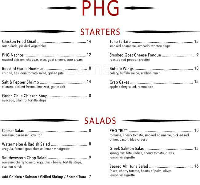 Preston Hollow Grill Menu, Menu for Preston Hollow Grill, Preston ...