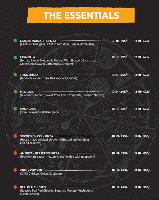 Menu of Cafe Picco, Vasant Kunj, New Delhi