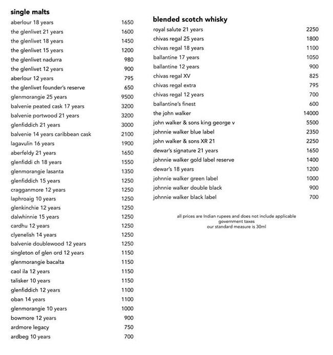 Prego menu