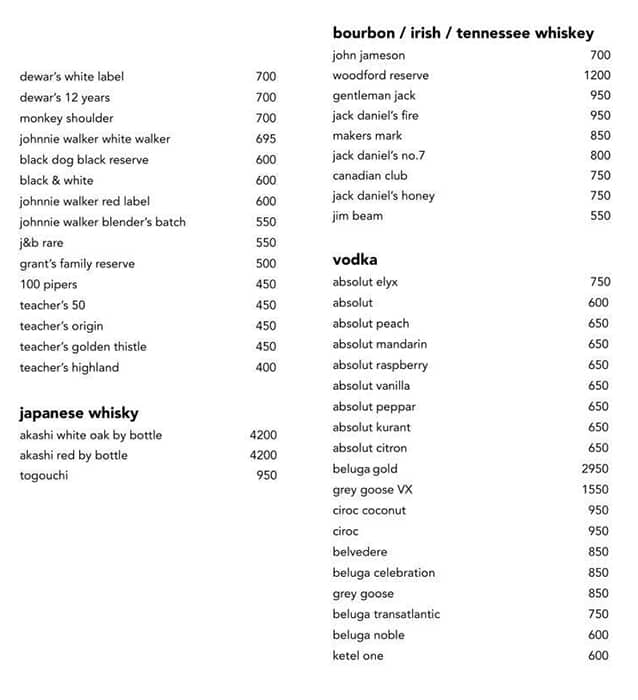 Prego menu