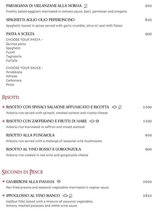 Prego menu