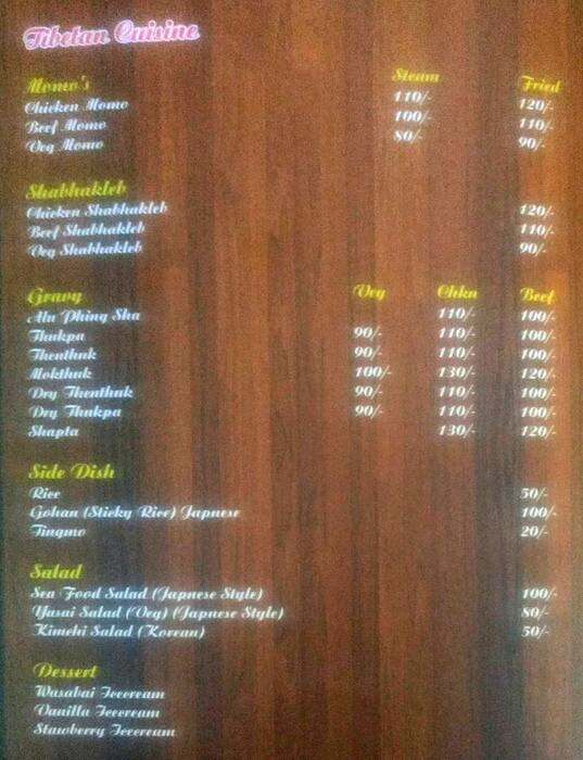 Menu at Tempura Restaurant, Bengaluru, 3rd Floor 303 5th Avenue Mall