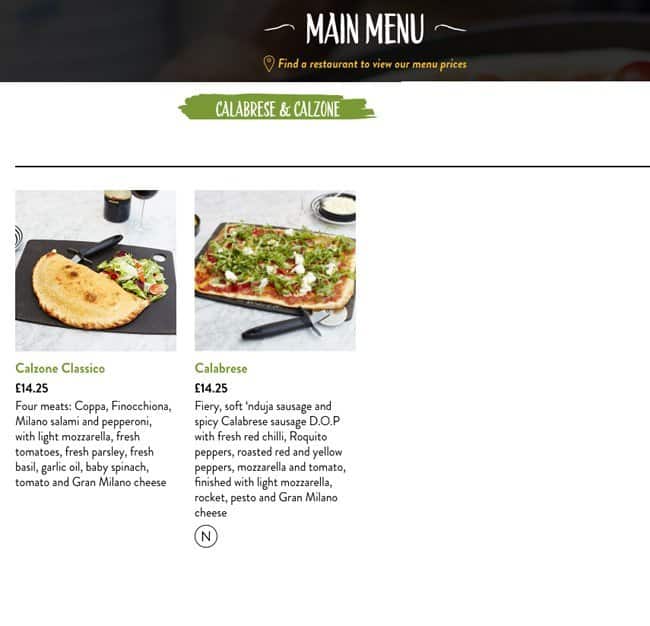 Pizza Express Menu, Menu for Pizza Express, Brent Cross, London Zomato UK