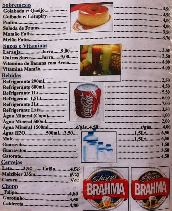 Restaurante El Fernand cardápio