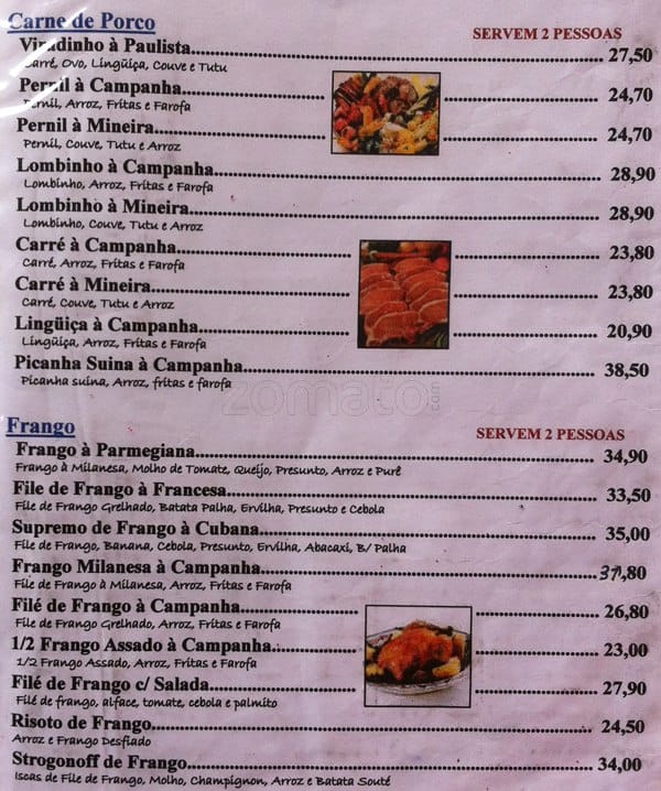 Restaurante El Fernand cardápio