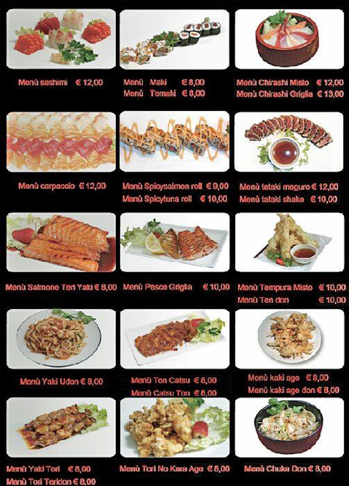 Menu di Ristorante Wakou 