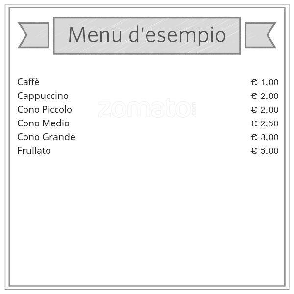 Menu di La Dolce Vita 
