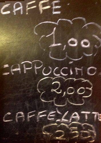 Menu di La Dolce Vita 