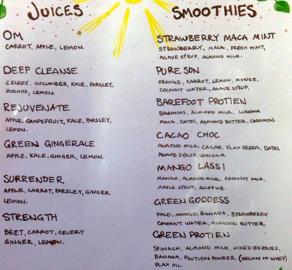 Herb & Spice Juice Bar Menu Urbanspoon/Zomato
