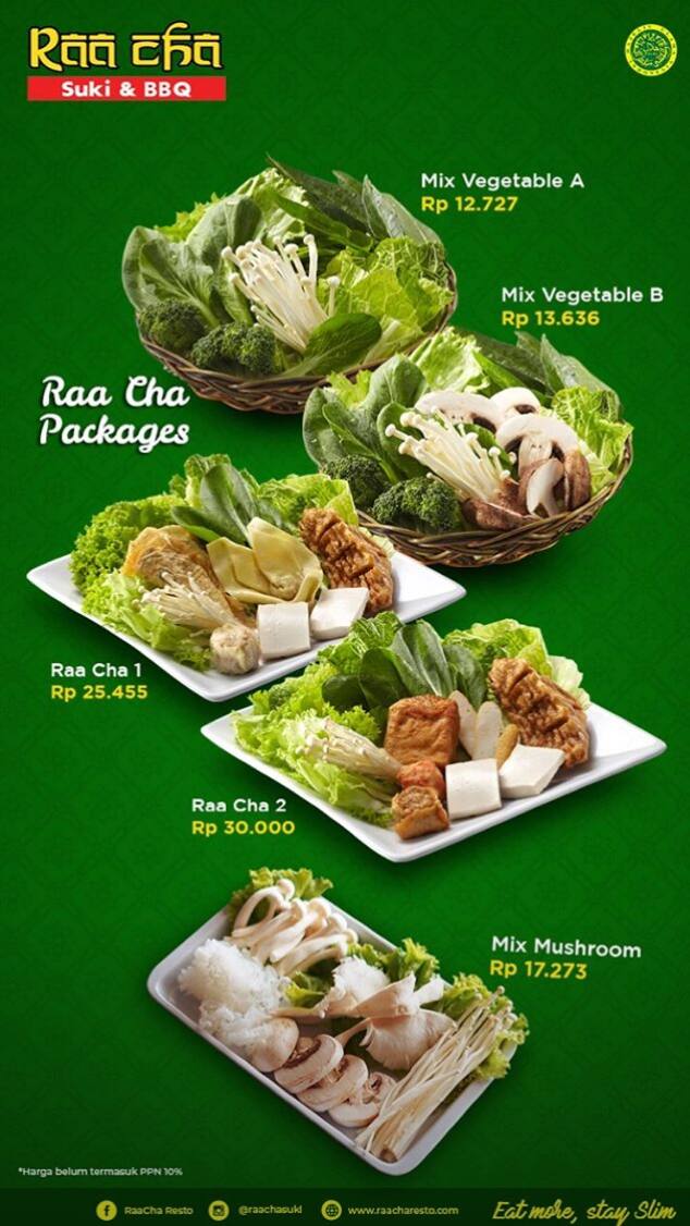 Raa cha menu