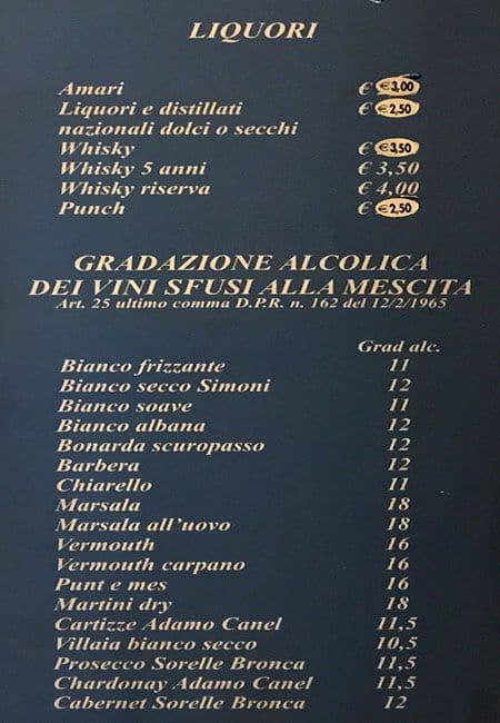 Menu di Lucky Bar 