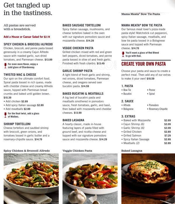 Menu at Boston's Restaurant & Sports Bar, Arlington