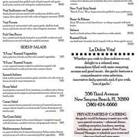 The Garlic Menu Menu For The Garlic New Smyrna Beach Daytona Beach
