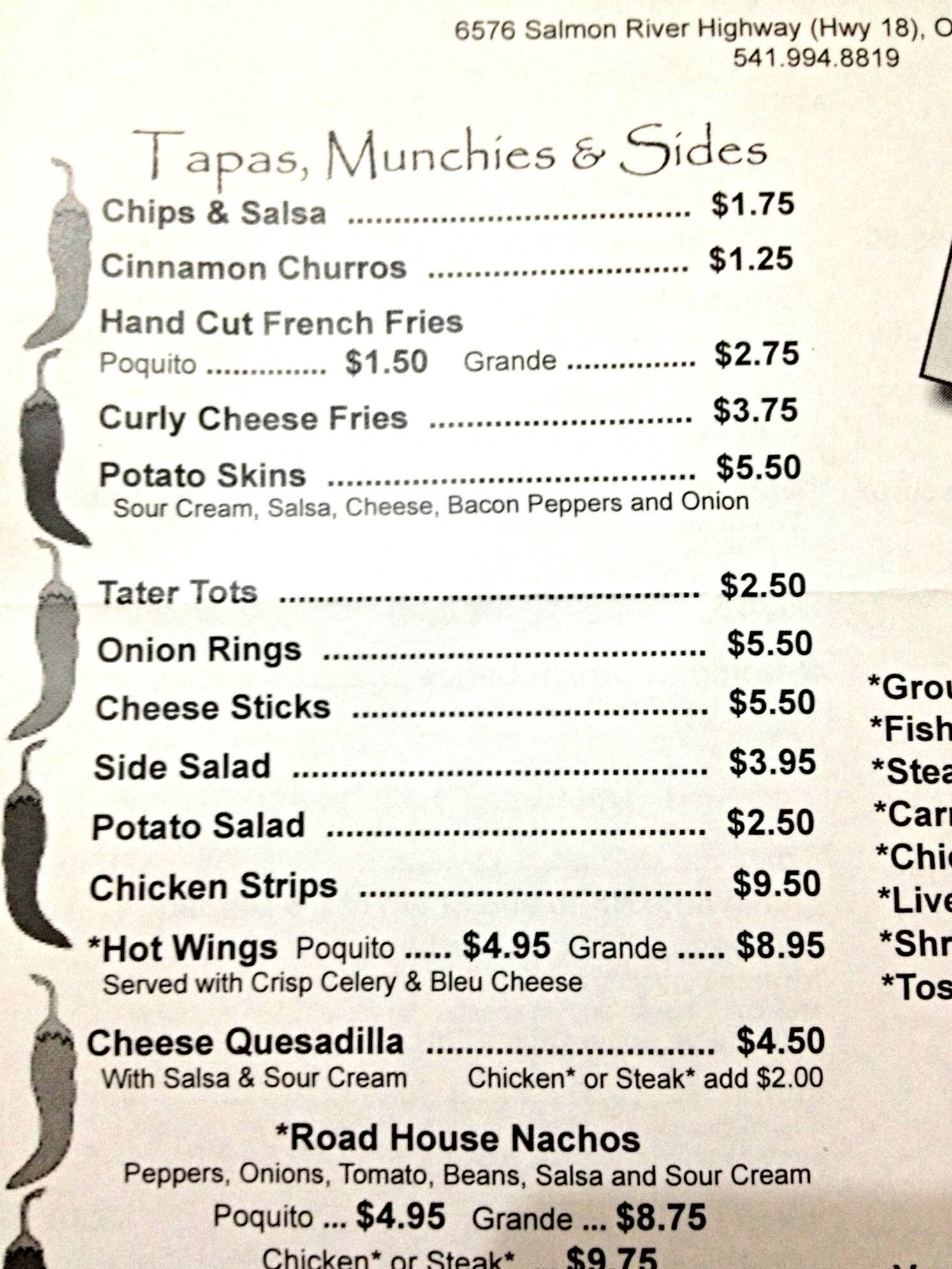 Roadhouse 18 Bar & Grill Menu Urbanspoon/Zomato