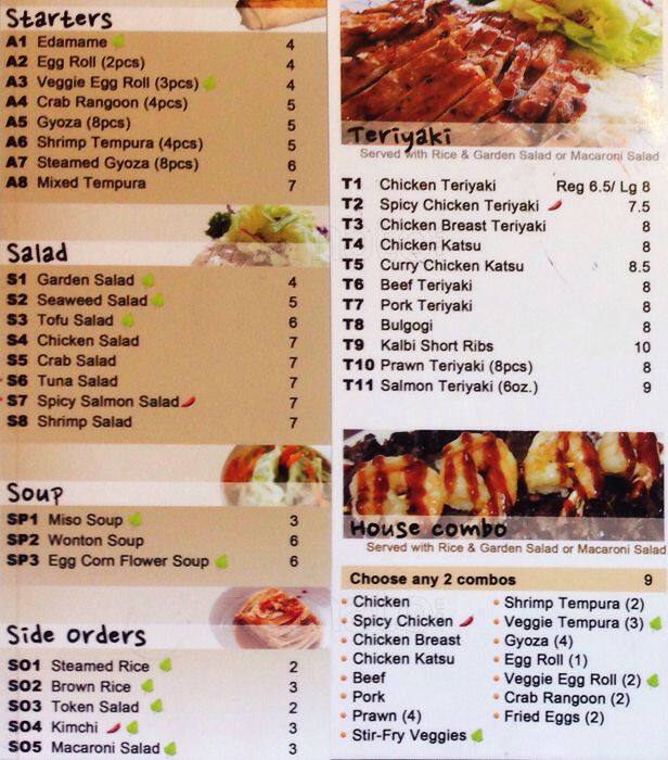 Asia Ginger Teriyaki & Roll Menu Urbanspoon/Zomato