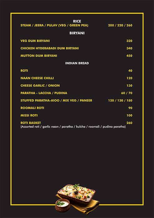 Soul Restaurant & Bar menu