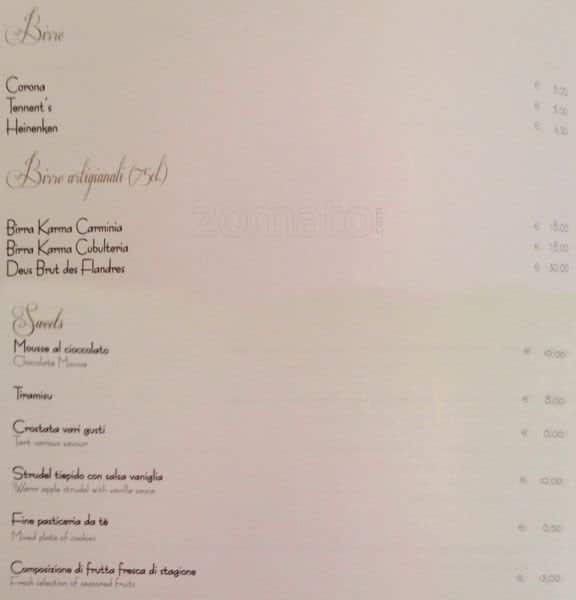 Menu di Scena Imperiale VII 