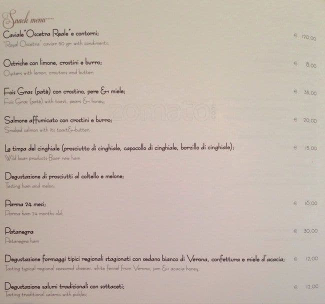 Menu di Scena Imperiale VII 