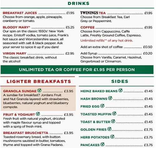 Frankie And Bennys Menu Menu For Frankie And Bennys Selly Oak