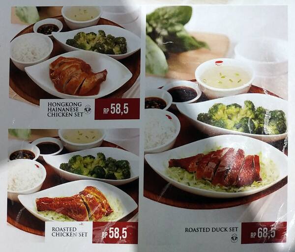 Menu at Rice Bowl Indonesia restaurant, Tangerang