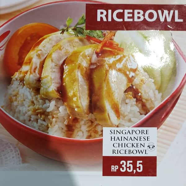 Menu at Rice Bowl Indonesia restaurant, Tangerang