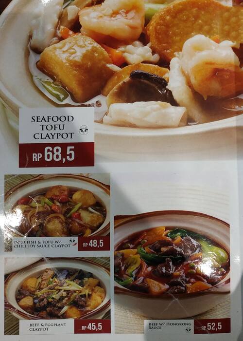 Menu at Rice Bowl Indonesia restaurant, Tangerang