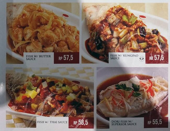 Menu at Rice Bowl Indonesia restaurant, Tangerang