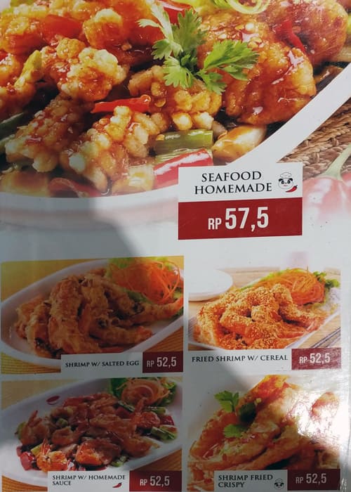 Menu at Rice Bowl Indonesia restaurant, Tangerang