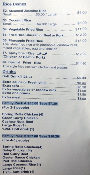 Menu At Phuket Thai Browns Plains Brisbane Restaurant, Browns Plains