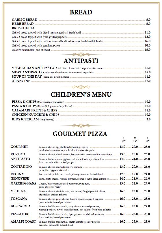 El Toro Pizza & Restaurant, Geelong CBD, Geelong का मेनू Urbanspoon